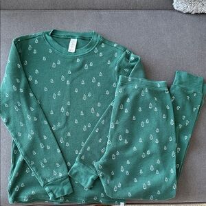 SOLD Carters Little Trees Waffle Knit Pajamas Organic Cottom